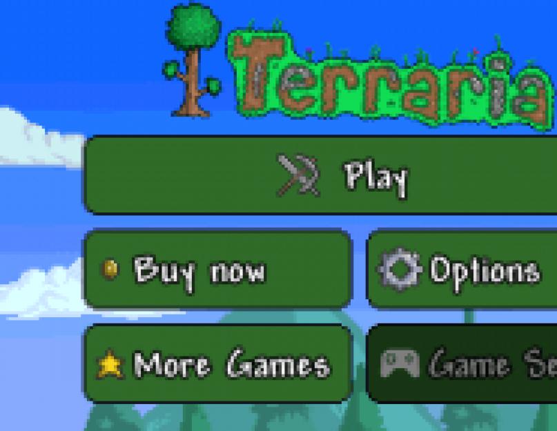 تحميل برنامج Terraria للاندرويد الجديد كامل.  تحميل لعبة Terraria Sandbox للاندرويد