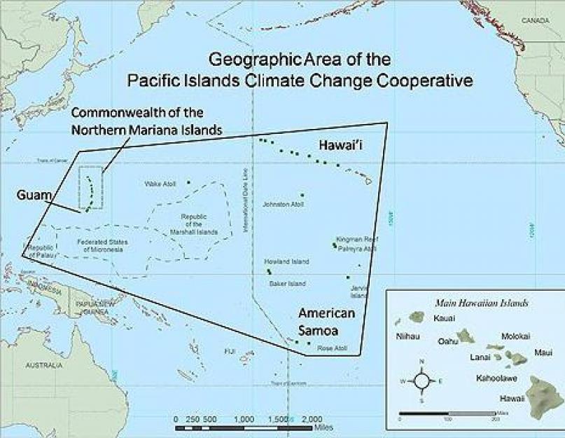 المناطق المناخية للمحيط الهادئ على الخريطة.  المحيط الهادي.  المناخ وخصائص الكتل المائية.  تأثير المحيط على مناخ الأرض