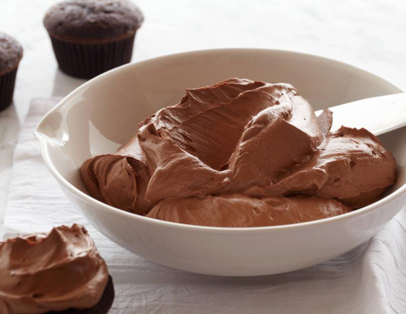 Шоколадный крем для прослойки. Учимся готовить шоколадный крем для торта