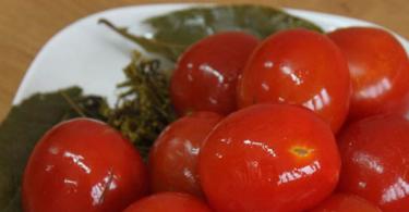 Kavanozlarda domates turşusu nasıl yapılır - kış için basit tarifler En lezzetli tuzlu domates tarifi