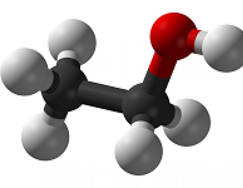صيغة الكحول الإيثيلي في الكيمياء.  الاستخدام الكيميائي للكحول.  الكحولات - التسمية ، التحضير ، الخواص الكيميائية