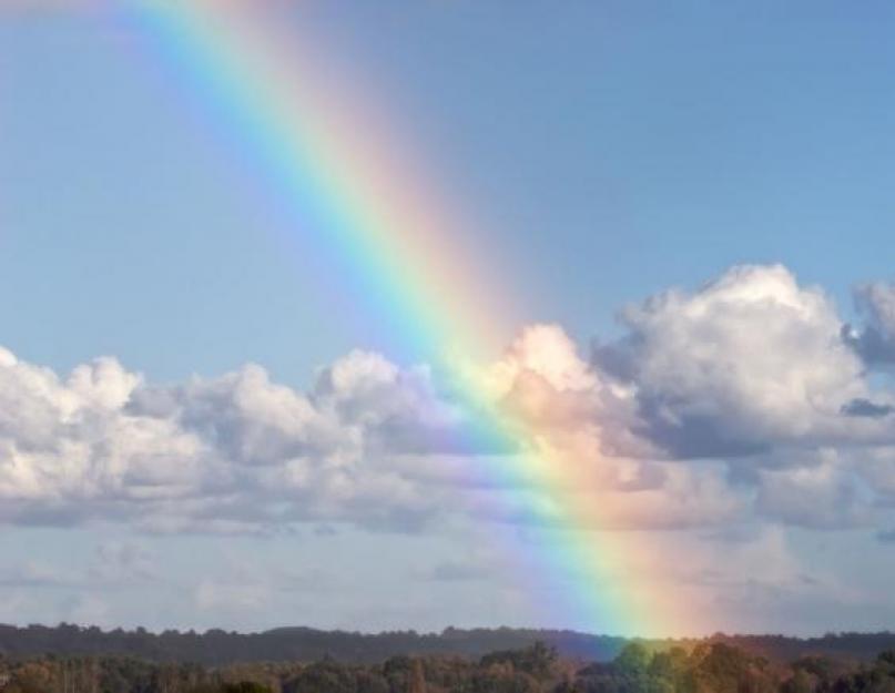 De unde vine curcubeul.  Rainbow - o punte magică între cer și pământ