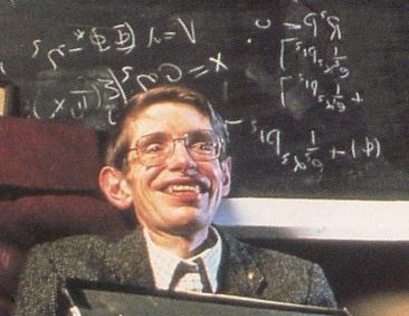 Angol tudós tolószékben.  Stephen Hawking - életrajz, személyes élet: Superbrain