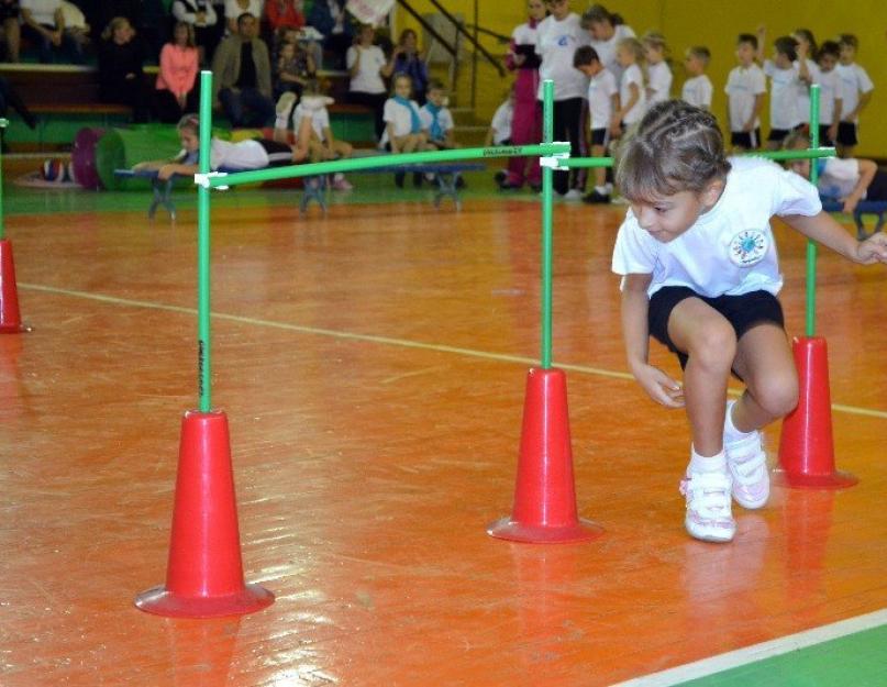 Bahçede sokakta çocuklarla spor eğlencesi senaryosu “Komik başlar.  Anaokulunda çocuklar ve ebeveynler için eğlenceli başlangıçlar - farklı anaokulu grupları için bir spor bilgi yarışması senaryosu