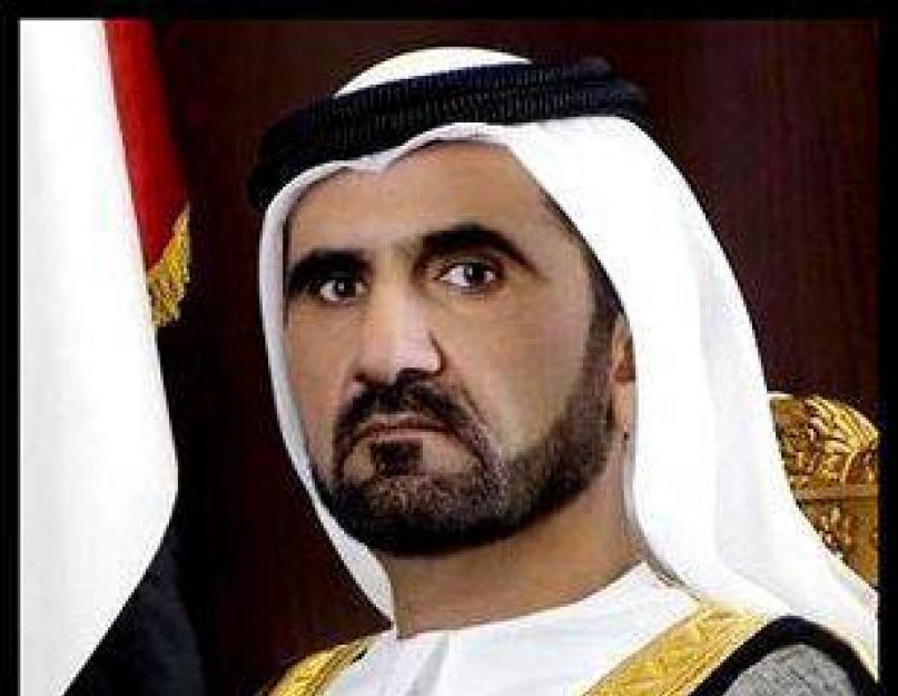Mohammed bin Al Maktoum sejk.  Keleti egy tündérmeséből: a legvonzóbb hercegek és sejkek.  Rashid sejk – a trónörökléstől a gyalázatig