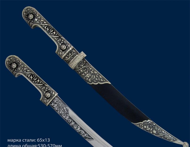 Török élű fegyverek.  Scimitar - az Oszmán Birodalom legendás fegyvere.  Scimitar: mítoszok és legendák, igazság és fikció