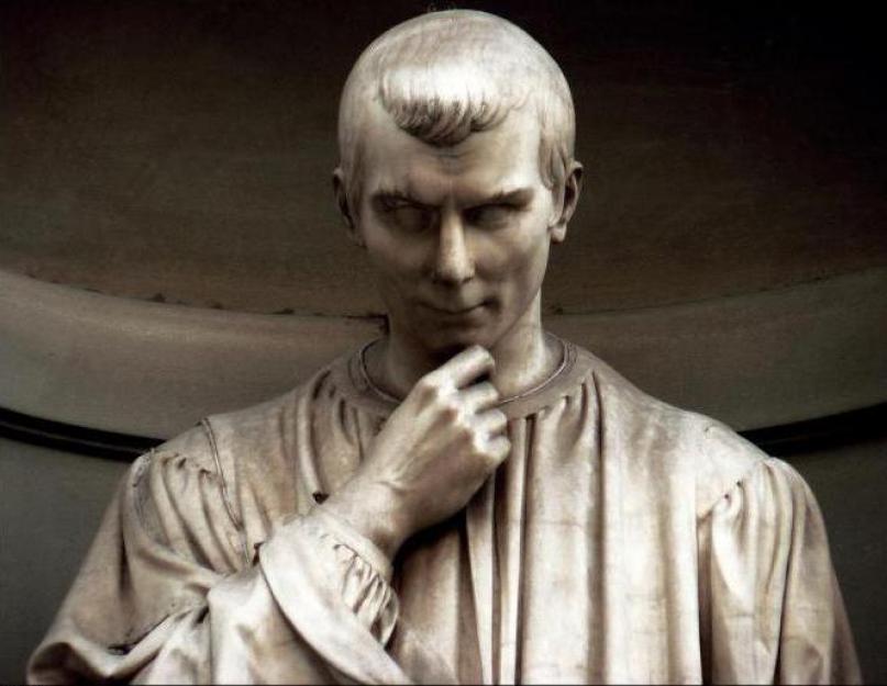 Niccolo Machiavelli'nin kısa biyografisi.  İtalyan filozof Machiavelli Niccolo: biyografi, kitaplar, alıntılar