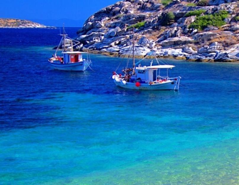 Yunanistan Havada Mayıs içinde.  Yunanistan veya İspanya'da Mayıs ayında daha sıcak nerede.  Yorumlar, fotoğraflar Mayıs ayındaki en sıcak Yunan adası