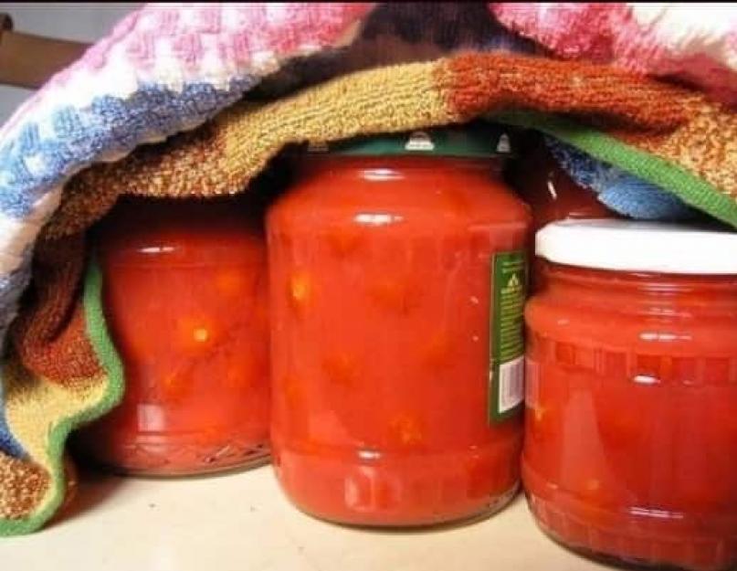 الطماطم المعلبة لفصل الشتاء - وصفات الطماطم في عصيرها الخاص.  تعليب الطماطم في عصيرها الخاص: أفضل الوصفات بالصور