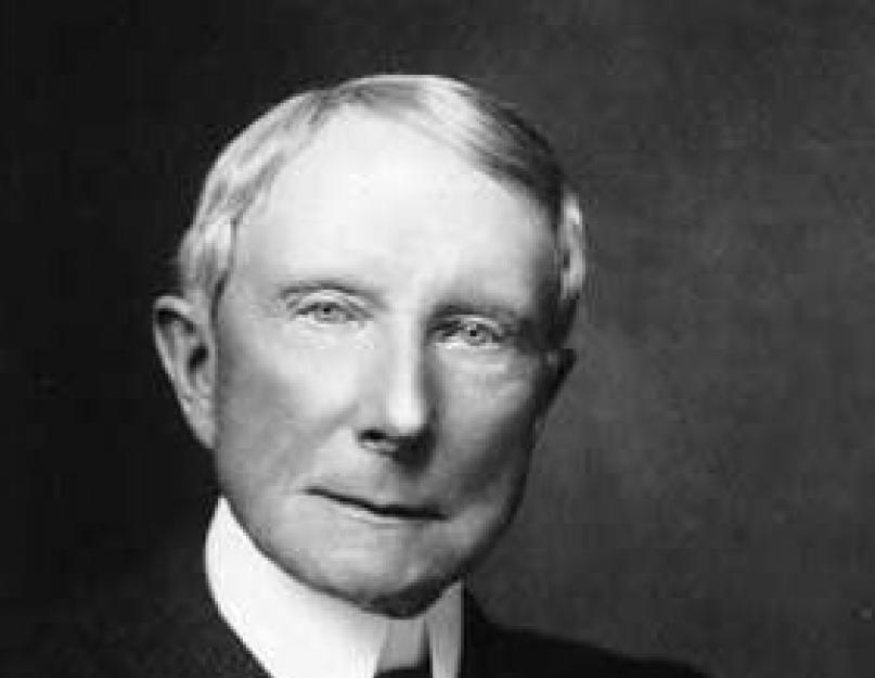 John Davison Rockefeller életrajza.  John Rockefeller.  Üzleti és magánélet