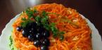 कोरियाई गाजर के साथ सलाद कोरियाई गाजर और बीफ रेसिपी के साथ सलाद