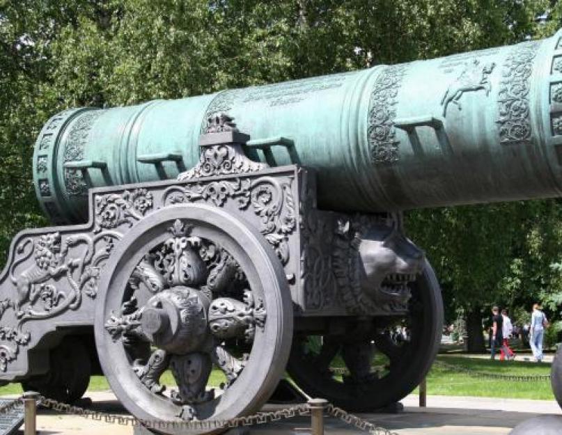 Didžiausias artilerijos ginklas pasaulyje.  Didžiausia patranka pasaulyje
