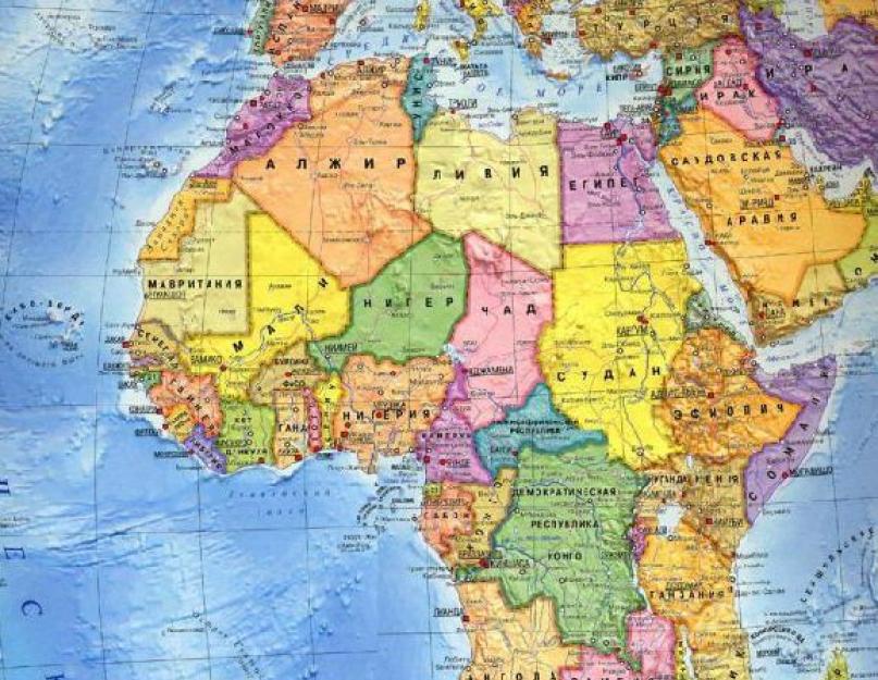 Vakarų Afrika: Vakarų Afrikos šalių sąrašas.  Afrikos geografija