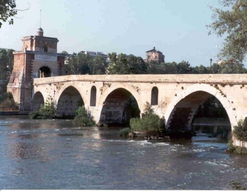Мосты рима. Основные мосты рима. История и легенды