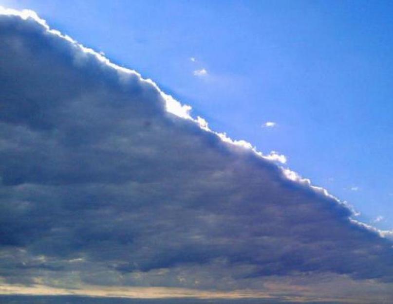 Atmosferski front.  Atmosferski front - šta je to?  Topli front zimi i leti.  Uslovi letenja