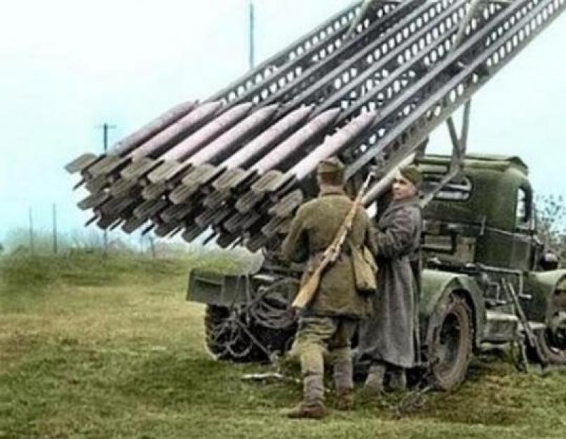 Katyusha rakétavető.  Egyedülálló harci jármű 