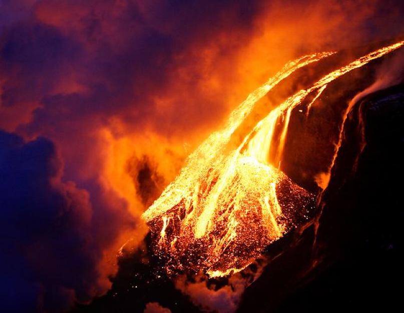 Извержение вулкана лава. Метаморфозы лавы. От чертовых пальцев до фьямме