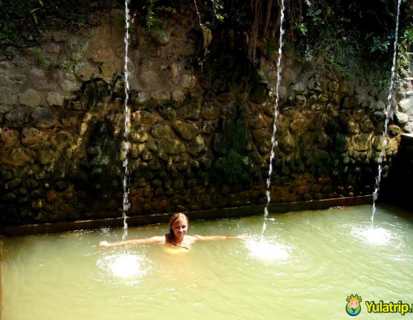 Hot springs air panas.  Batur vulkán és meleg források megmászása, Bali.  Különleges ajánlatok Kuta szállodáira