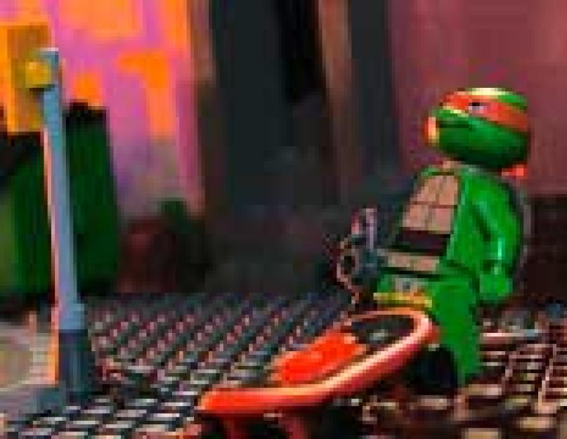 Lego nindzsa teknősök filmkészletek.  Ingyenes játékok lego ninja turtles.  Lego nindzsa teknős vezérlők