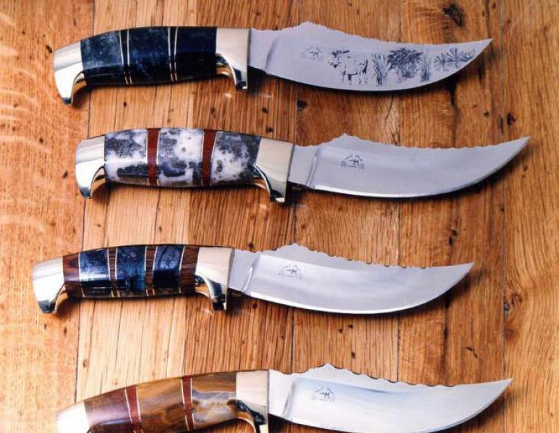 أروع السكاكين الخشبية.  أفضل 10 سكاكين صيد
