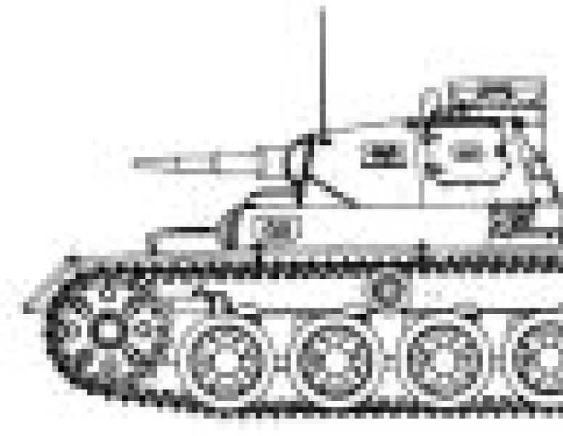 A harckocsi legénységének állása Pz.III.  Közepes harckocsi Pz Kpfw III és módosításai Panzer 3 harckocsi 50 mm-es fegyverrel