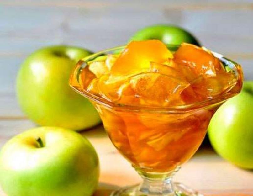 مربى التفاح بدون قشر لفصل الشتاء.  شرائح التفاح المربى الشفافة: وصفات سريعة وسهلة