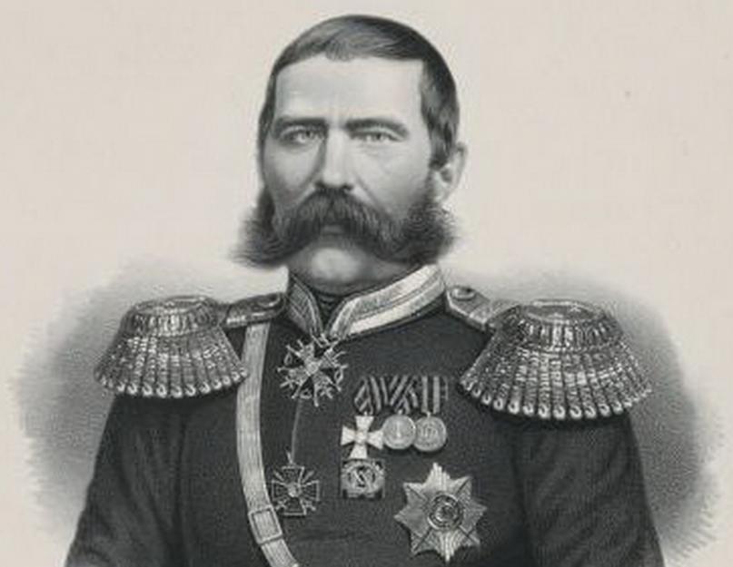 طيور الغاق العامة للحرب القوقازية.  الجنرال باكلانوف 